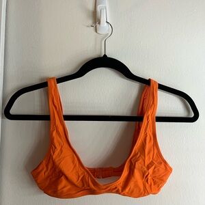 Aerie Scoop Neck High Waisted Orange Bikini